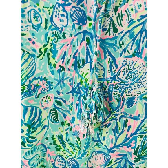 Lilly Pulitzer Johana Dress Coverup Surf Blue Soleil It On Me Engineered size M - Picture 4 of 5